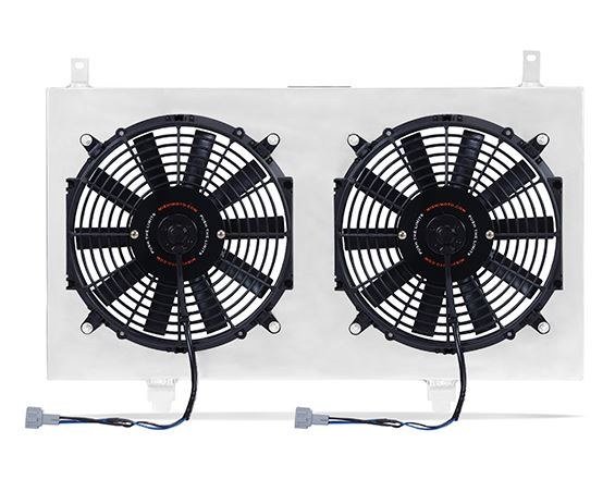Mishimoto Cooling Fan, Electric Fan, 2300 Cubic Feet Per Minute (cfm), 28.5 Inch Length X 18.7 Inch Height X 3-1/2 Inch Depth – MMFS-350Z-03
