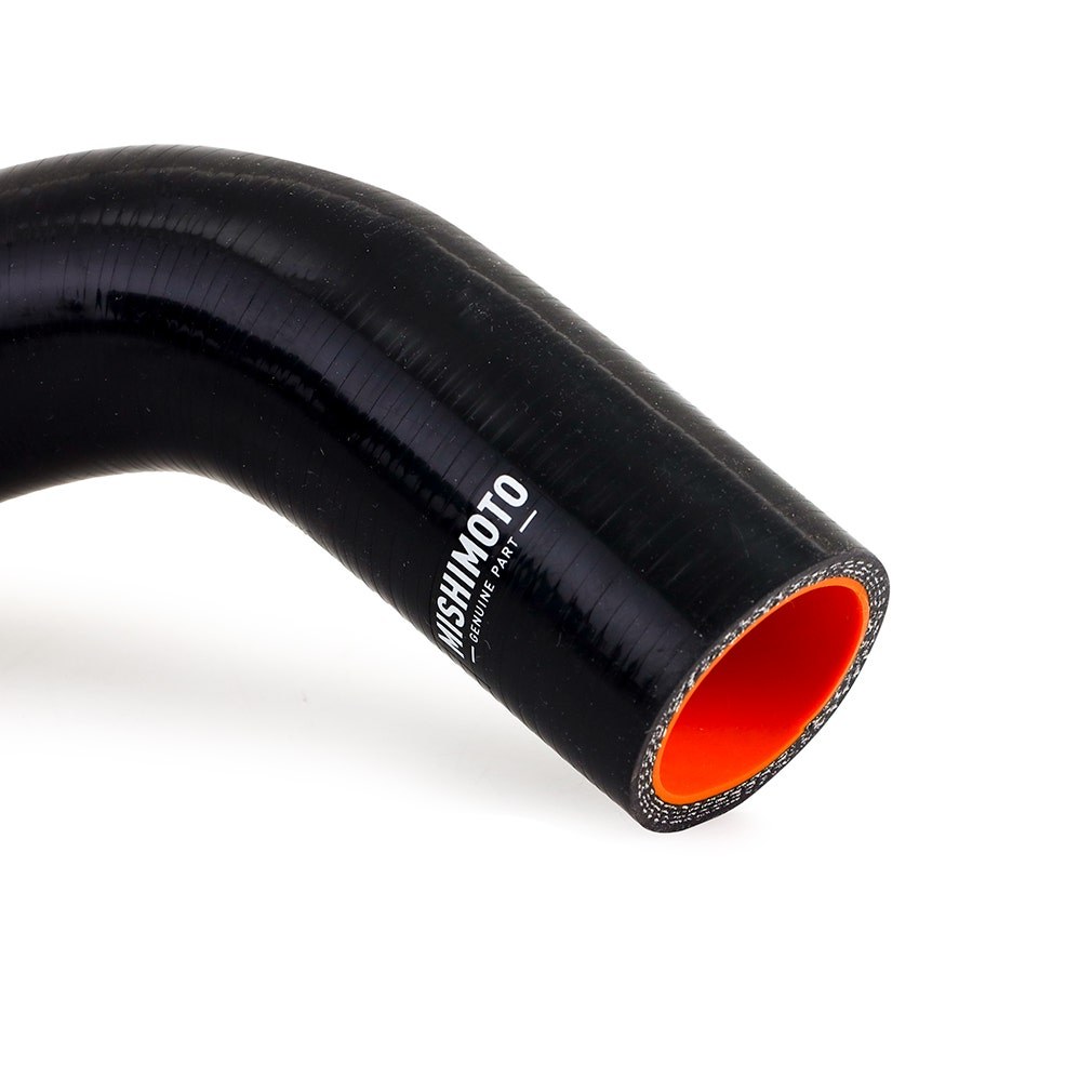 Mishimoto Radiator Hose, Black, Silicone, 330 Degree Fahrenheit Maximum Temperature, With Two Radiator Hoses and Worm-Gear Clamps – MMHOSE-F2D-01RRBK