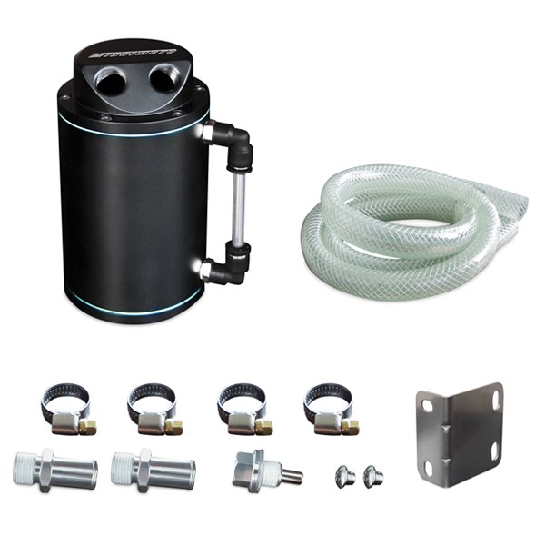 Mishimoto Catch Can, For Storing Excess Oil, 3-1/4 Inch Diameter X 5 Inch Height, 16 Ounce Capacity – MMOCC-RB