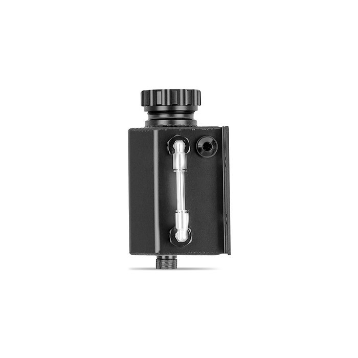 Mishimoto Radiator Overflow Tank, 7.9 Inch Width X 6-3/4 Inch Height, 0.26 Gallon Fluid Capacity, Anodized Black, Aluminum – MMRT-1LBK