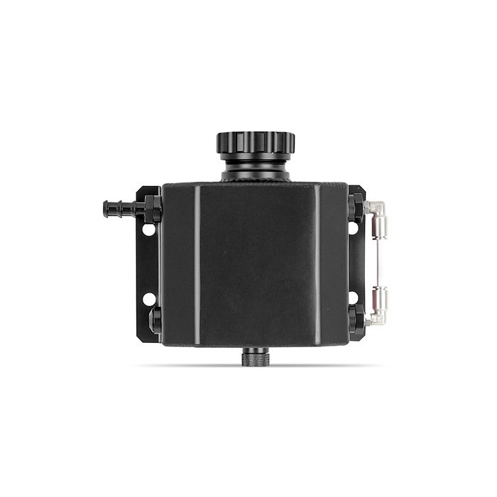 Mishimoto Radiator Overflow Tank, 7.9 Inch Width X 6-3/4 Inch Height, 0.26 Gallon Fluid Capacity, Anodized Black, Aluminum – MMRT-1LBK