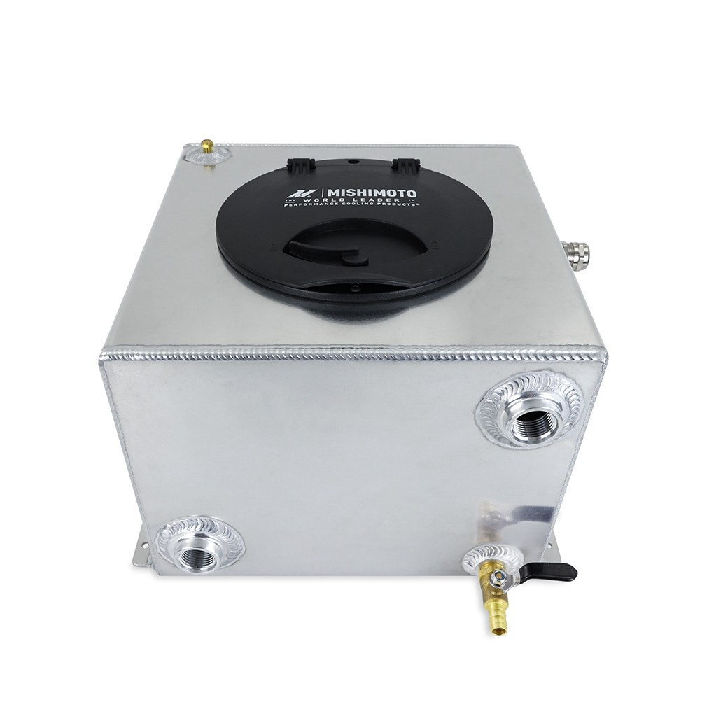 Mishimoto Coolant Reservoir, Air to Water, 5 Gallon Liquid Capacity, 15 Pound Ice Capacity, TIG-Welded Aluminum – MMRT-A2W-50N