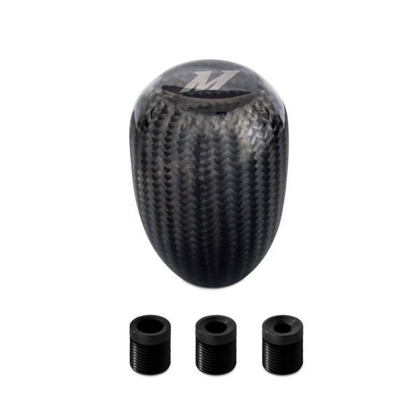 Mishimoto Shifter Knob, Manual Transmission, Cylindrical, Threaded, 1.63 Inch Diameter X 2.3 Inch Overall Height, Carbon Fiber – MMSK-CF