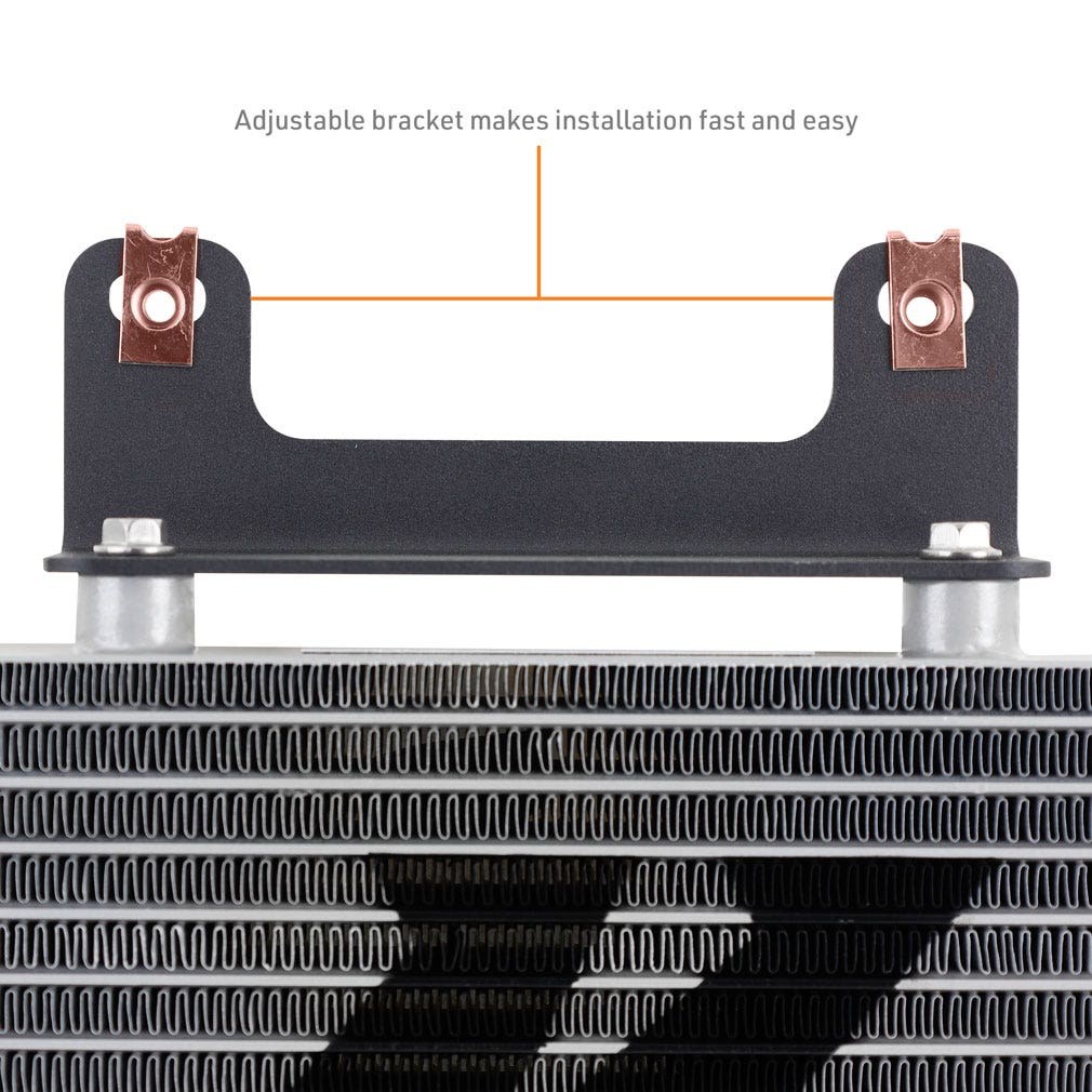 Mishimoto Fluid Cooler, Performance, For Transmission Fluid, 27 Inch Length X 6 Inch Height X 1.25 Inch Depth Core Dimension – MMTC-GMT-99