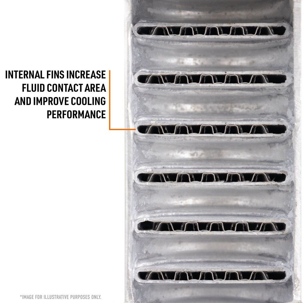 Mishimoto Fluid Cooler, Performance, For Transmission Fluid, 27 Inch Length X 6 Inch Height X 1.25 Inch Depth Core Dimension – MMTC-GMT-99
