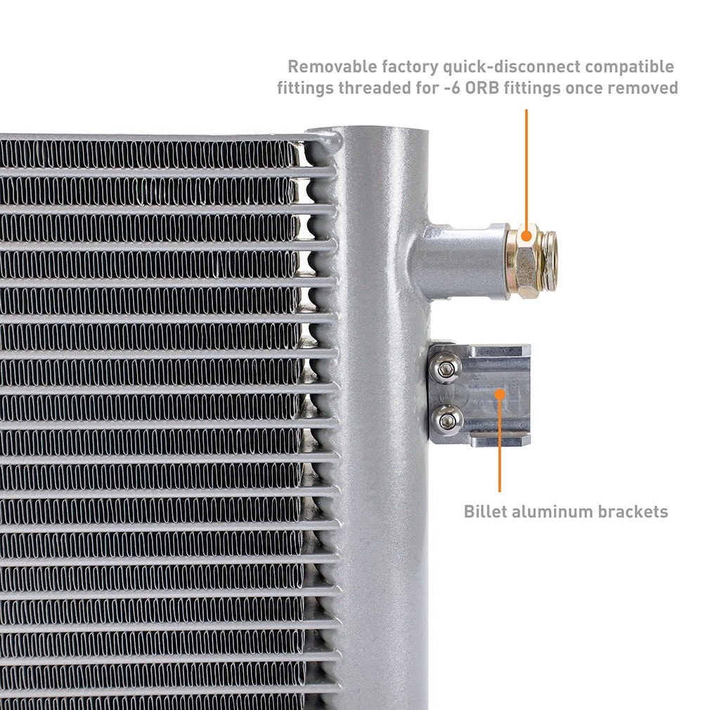 Mishimoto Fluid Cooler, For Transmission Fluid, 22.48 Inch Width X 7.87 Inch Height X 1.54 Inch Depth Overall Dimension – MMTC-RAM-10