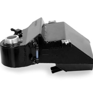 Mishimoto Radiator Overflow Tank, Powder Coated, Black, Aluminum, With One Aluminum Expansion Tank/ Sight Tube – MMRT-F2D-03BK