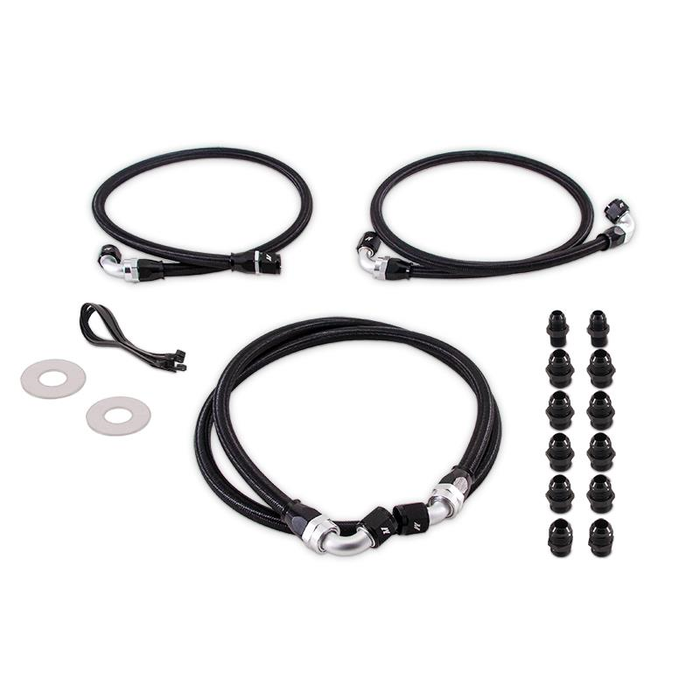Mishimoto Auto Trans Oil Cooler Hose Assembly, Polytetrafluoroethylene, 2,000 PSI Working Pressure/ 6,000 PSI Burst Pressure – MMTCL-DMAX-01