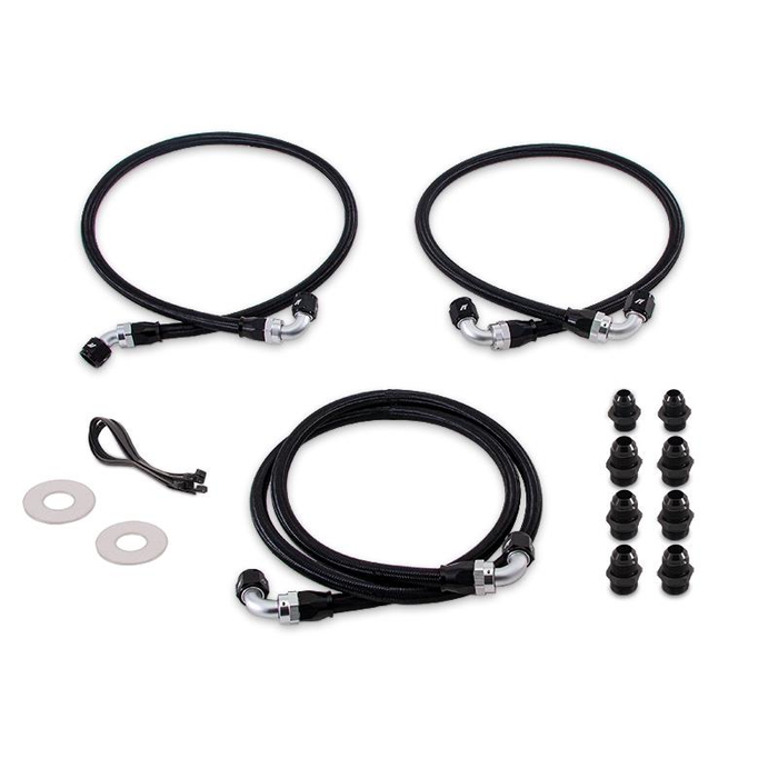 Mishimoto Auto Trans Oil Cooler Hose Assembly, Polytetrafluoroethylene, 2,000 PSI Working Pressure/ 6,000 PSI Burst Pressure – MMTCL-DMAX-06
