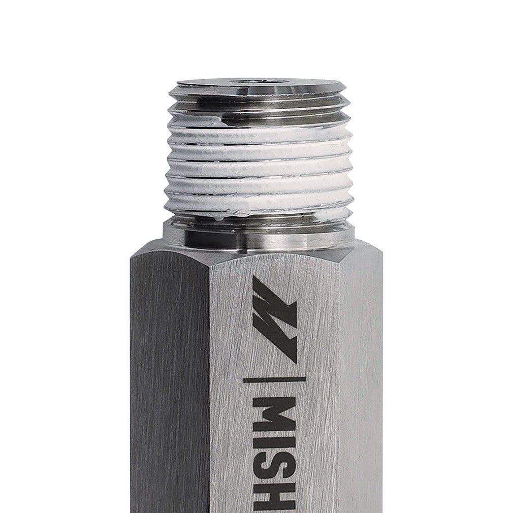 Mishimoto Heater Hose, 1/2 Inch-14 NPT Male Inlet Fitting, -10AN Hose Barb Outlet Fitting, With Worm Gear Clamp – MMHOSE-RAM-07HU