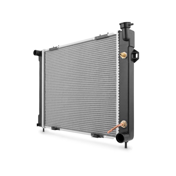 Mishimoto Radiator, Crossflow, Aluminum Core with Plastic Tanks, With Transmission Cooler, Single – R1394