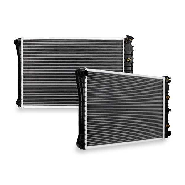 Mishimoto Radiator, 26-1/2 Inch Length X 17 Inch Height X 1.875 Inch Depth Core Dimension, Aluminum, 1.3125 Inch Inlet X 1.5625 Inch Outlet – R162-AT