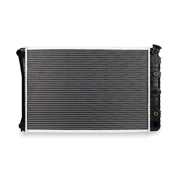 Mishimoto Radiator, 26-1/2 Inch Length X 17 Inch Height X 1.875 Inch Depth Core Dimension, Aluminum, 1.3125 Inch Inlet X 1.5625 Inch Outlet – R162-AT