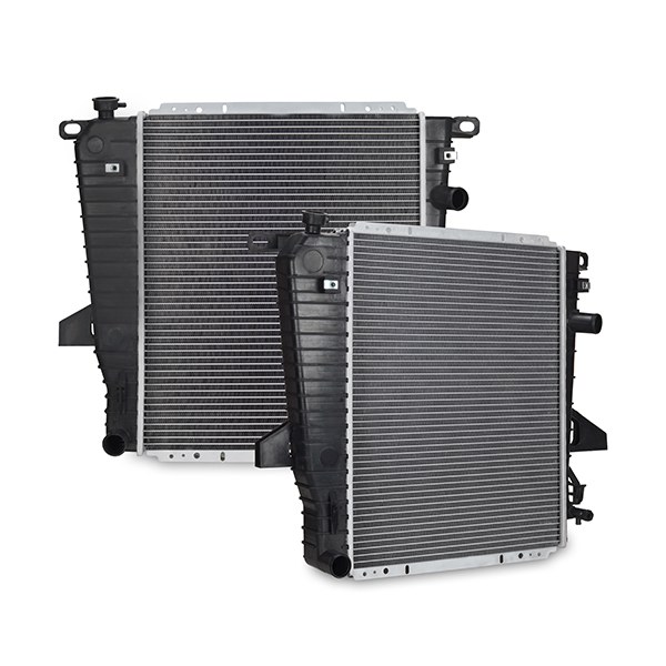 Mishimoto Radiator, 21-1/2 Inch Length X 17-1/4 Inch Height X 1 Inch Depth Core Dimension, Single Core Row, Crossflow, Aluminum Core – R1722-MT