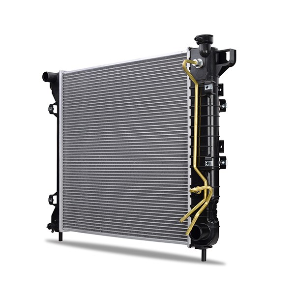 Mishimoto Radiator, 22-1/2 Inch Length X 22 Inch Height X 1-1/4 Inch Depth, Single Core Row, Crossflow, Aluminum Core – R1905-AT