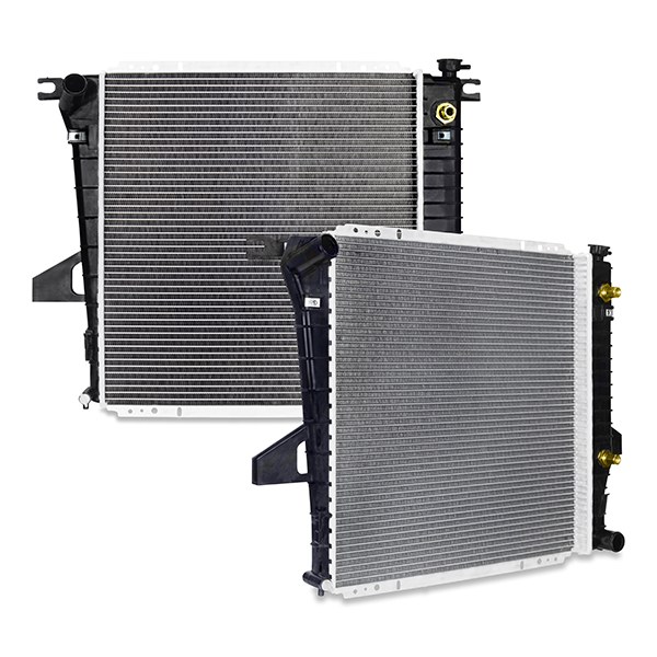Mishimoto Radiator, 21-1/2 Inch Length X 20 Inch Height X 1 Inch Depth Core Dimension, Single Core Row, Crossflow, Aluminum Core – R2172-AT