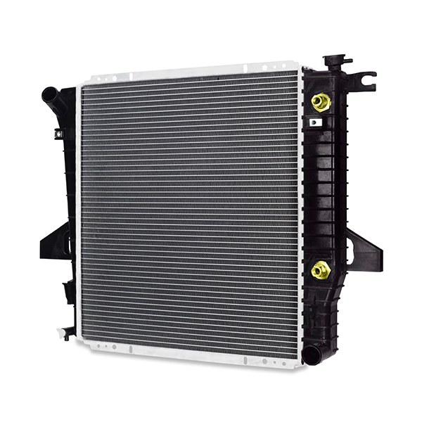 Mishimoto Radiator, 21-1/2 Inch Length X 20 Inch Height X 1 Inch Depth Core Dimension, Single Core Row, Crossflow, Aluminum Core – R2172-AT