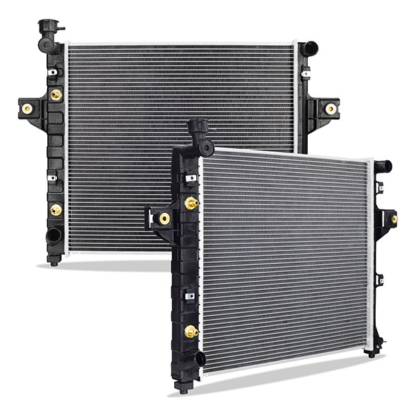 Mishimoto Radiator, Crossflow, Aluminum Core with Plastic Tanks, With Transmission Cooler, Single – R2262