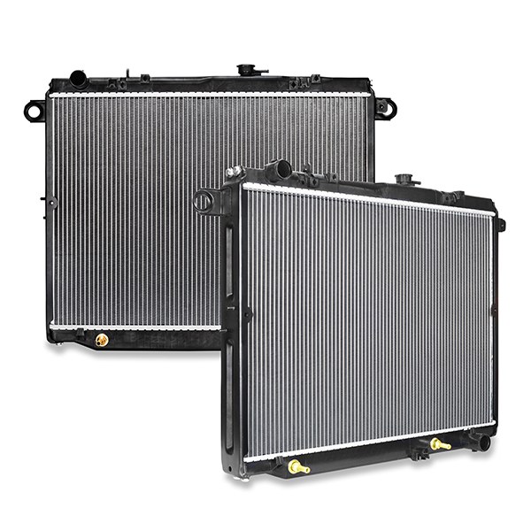 Mishimoto Radiator, 27-11/16 Inch Length X 20-1/16 Inch Height X 2-1/16 Inch Depth Core Dimension, Three Core Rows, Downflow, Aluminum Core – R2282-AT