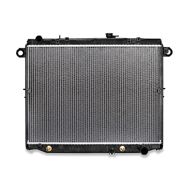 Mishimoto Radiator, 27-11/16 Inch Length X 20-1/16 Inch Height X 2-1/16 Inch Depth Core Dimension, Three Core Rows, Downflow, Aluminum Core – R2282-AT