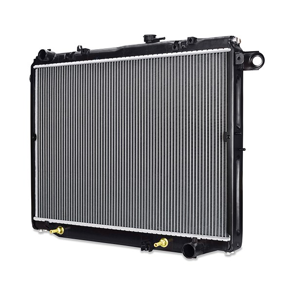 Mishimoto Radiator, 27-11/16 Inch Length X 20-1/16 Inch Height X 2-1/16 Inch Depth Core Dimension, Three Core Rows, Downflow, Aluminum Core – R2282-AT