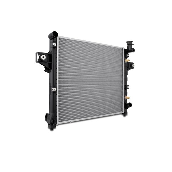 Mishimoto Radiator, Crossflow, Aluminum Core with Plastic Tanks, With Transmission Cooler, Single – R2336