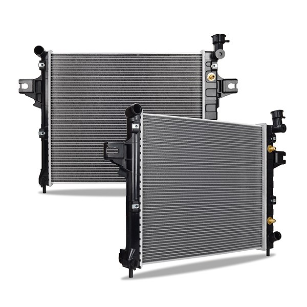 Mishimoto Radiator, Crossflow, Aluminum Core with Plastic Tanks, With Transmission Cooler, Single – R2336