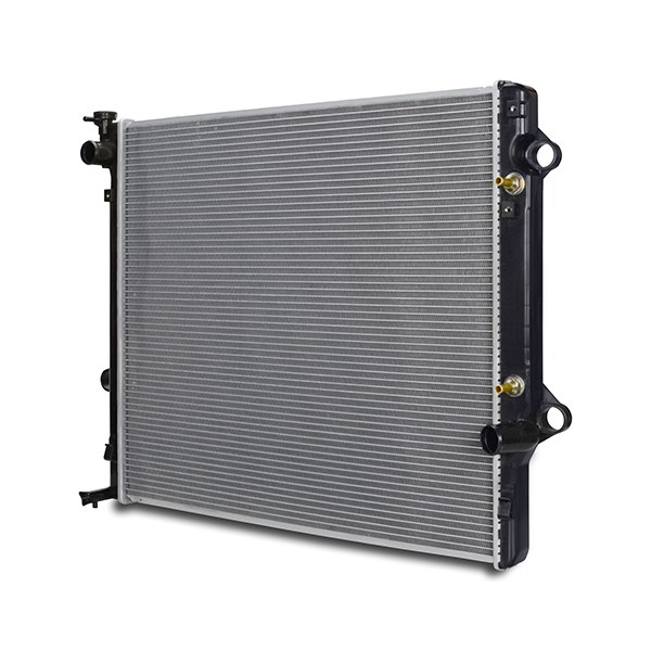 Mishimoto Radiator, 23-1/4 Inch Length X 25-9/16 Inch Height X 1-7/16 Inch Depth Core Dimension, Dual Core Rows, Crossflow, Aluminum Core – R2581-AT