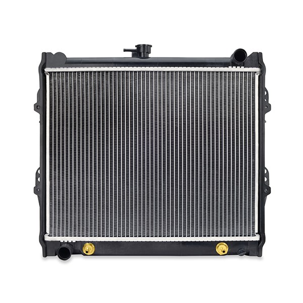 Mishimoto Radiator, 20-3/4 Inch Length X 15-3/4 Inch Height X 1-1/4 Inch Depth Core Dimension, Dual Core Row, Downflow – R945-AT