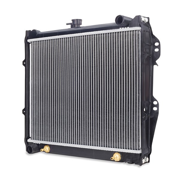 Mishimoto Radiator, 20-3/4 Inch Length X 15-3/4 Inch Height X 1-1/4 Inch Depth Core Dimension, Dual Core Row, Downflow – R945-AT