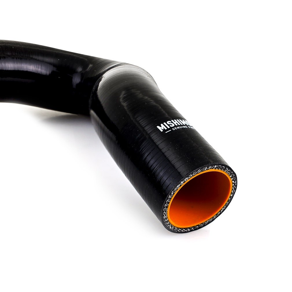 Mishimoto Radiator Hose, Black, Silicone, 330 Degree Fahrenheit Maximum Temperature, With Worm-Gear Clamps – MMHOSE-F2D-99UBK