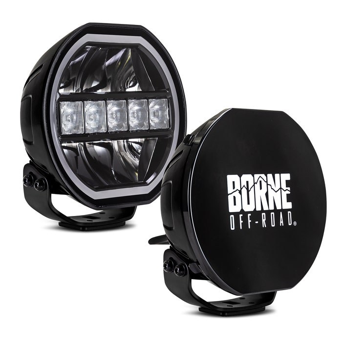 Mishimoto Driving/ Fog Light, LED Bulb, Osram 5700K, 7 Inch Round, 108 Watt – BNLT-BR-21M-B27U