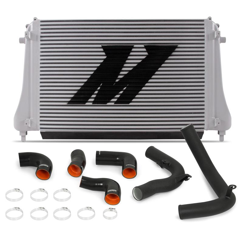Mishimoto Intercooler, Air to Air, 24.4 Inch Width X 16 Inch Height X 2.2 Inch Thick Core Dimension, 2.1 Inch Inlet Diameter – MMINT-MK7-15KWBK