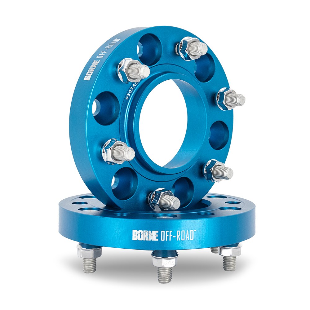 Mishimoto Wheel Spacer, 8 X 170 Millimeter Bolt Pattern, 25 Millimeter/ 1 Inch Thickness, Wheel Stud Mount, Hub Centric Mounting – BNWS-005-250BL