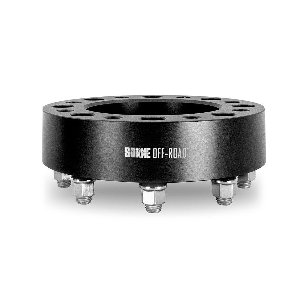 Mishimoto Wheel Spacer, 8 X 165.1 Millimeter Bolt Pattern, 50 Millimeter/ 2 Inch Thickness, Wheel Stud Mount, Hub Centric Mounting – BNWS-006-500BK