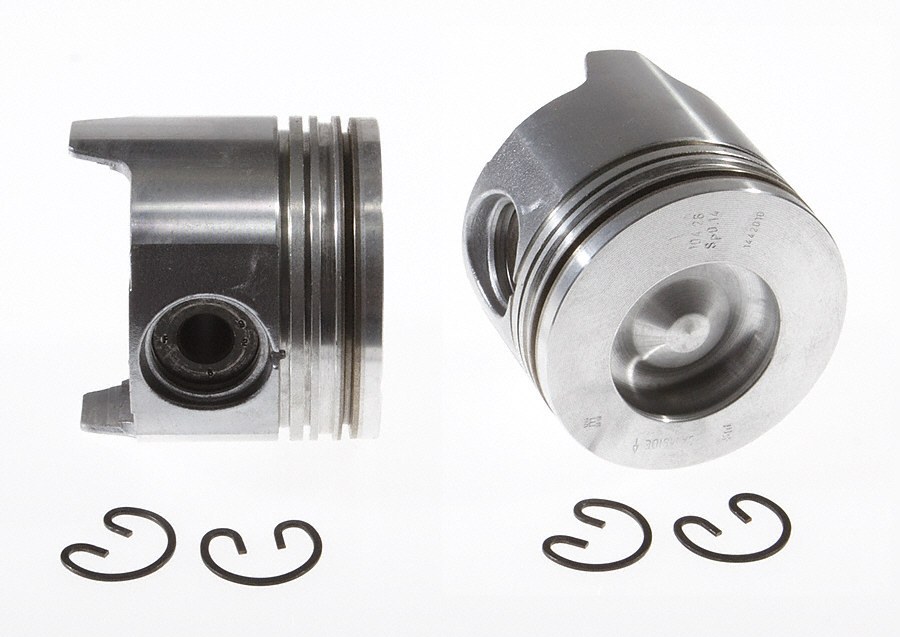 Clevite 77 Piston, For Use with 1994-1998 Ford 7.3L Diesel/ Destroked 0.010 Inch, Cast Aluminum, 4.110 Inch Bore, 0.020 Inch Oversized – 224-3409.020