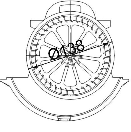 Clevite 77 Heater Fan Motor, Behr®, With Cage – AB 113 000S