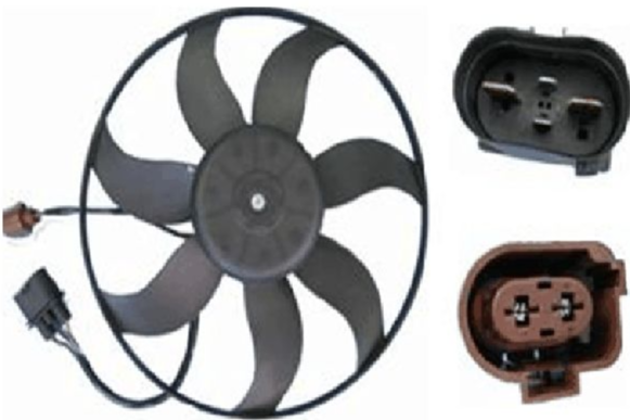 Clevite 77 Cooling Fan, Behr®, 365 Inch Outer Length, 7 Blade, 15 Amp, Without Shroud – CFF 187 001S
