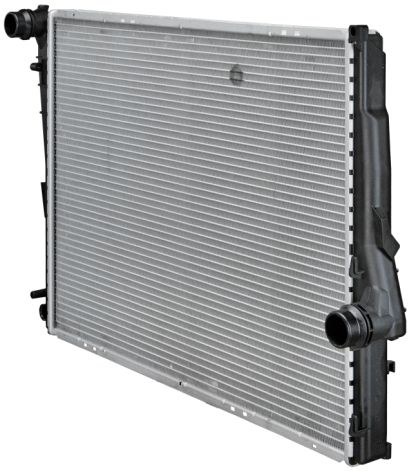 Clevite 77 Radiator, Behr®, Glass Fiber-Reinforced Polyamide Tank/ Aluminum Core, With Brazed Cooling Fins – CR 458 000P