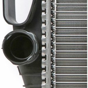 Clevite 77 Radiator, Behr®, Glass Fiber-Reinforced Polyamide Tank/ Aluminum Core, With Mechanically Jointed Cooling Fins – CR 512 000P