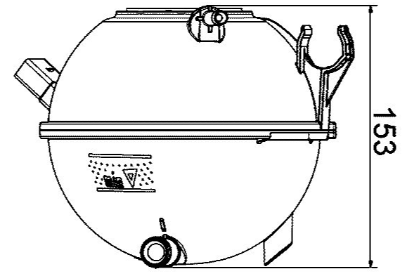 Clevite 77 Coolant Reservoir, Behr®, With Sensor – CRT 19 000S