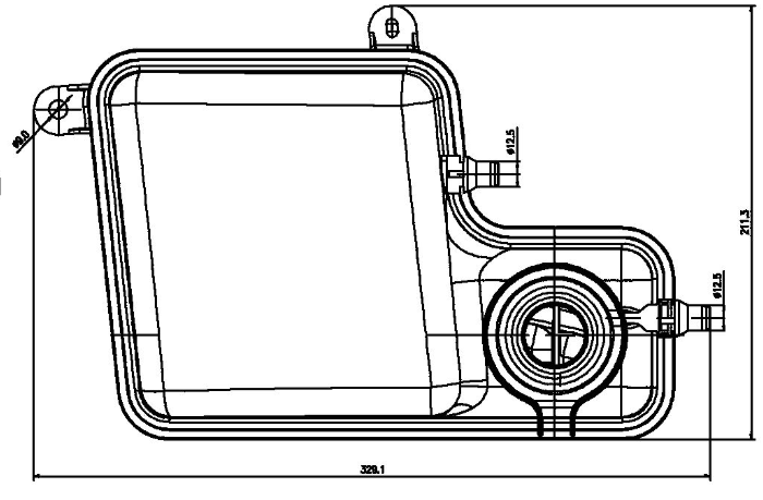 Clevite 77 Coolant Reservoir, Behr® – CRT 203 000S