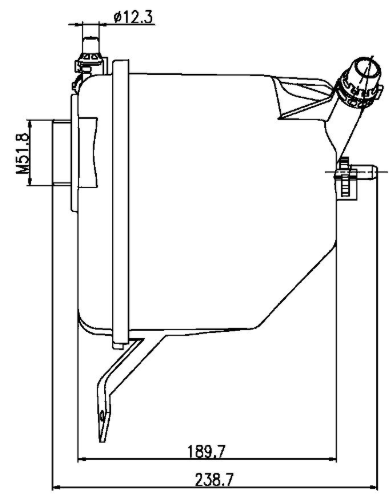 Clevite 77 Coolant Reservoir, Behr® – CRT 205 000S