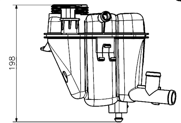 Clevite 77 Coolant Reservoir, Behr® – CRT 231 000S