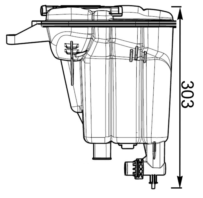 Clevite 77 Coolant Reservoir, Behr® – CRT 95 000S