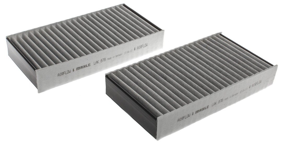Clevite 77 Cabin Air Filter, Disposable, Carbon Activated Paper, 10 Inch Length X 1.57 Inch Width X 5.2 Inch Height, Set of 2 – LAK 878/S