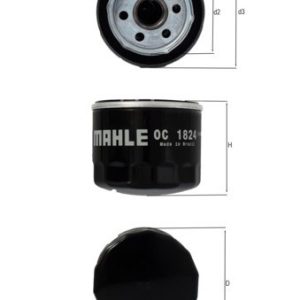 Clevite 77 Oil Filter, Canister Style, Black – OC 1824