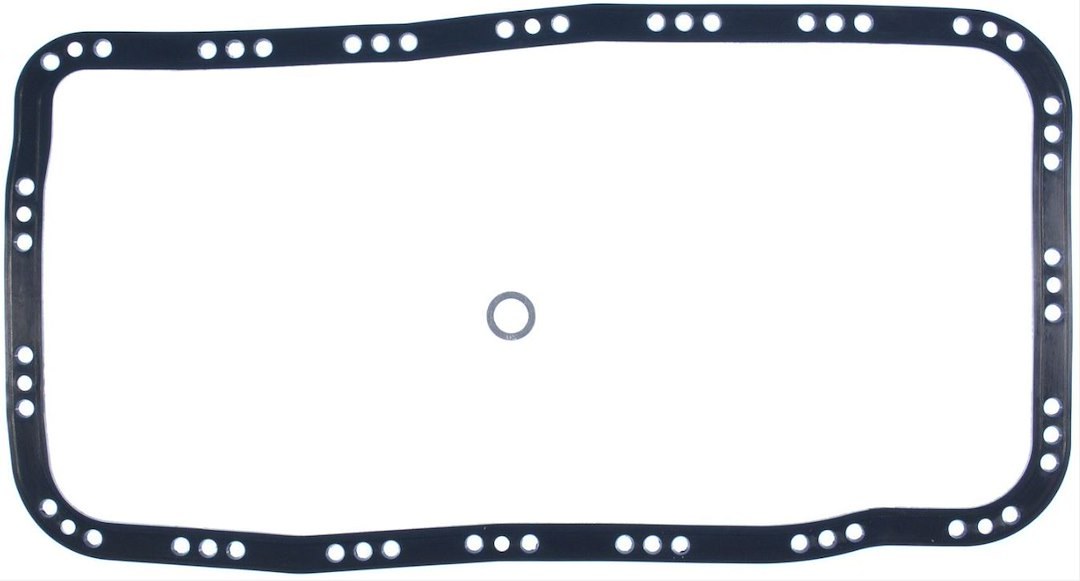 Clevite 77 Oil Pan Gasket, Molded Rubber, 0.11 Inch Thickness, 57 Bolt Holes, With Oil Pan Drain Plug Gasket – OS32101