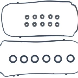 Clevite 77 Valve Cover Gasket, Molded Rubber, 0.37 Inch Thickness, With Spark Plug Tube Seal/ Valve Cover Grommets – VS50558