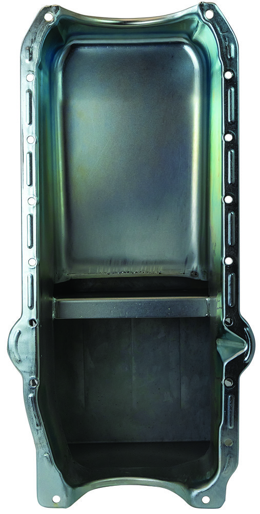 Moroso Oil Pan, For Use with 1986 and Newer Small Block Chevy Engines, Street/ Strip, 7 Quarts, Without Windage Tray, Right Side Dipstick – 20205